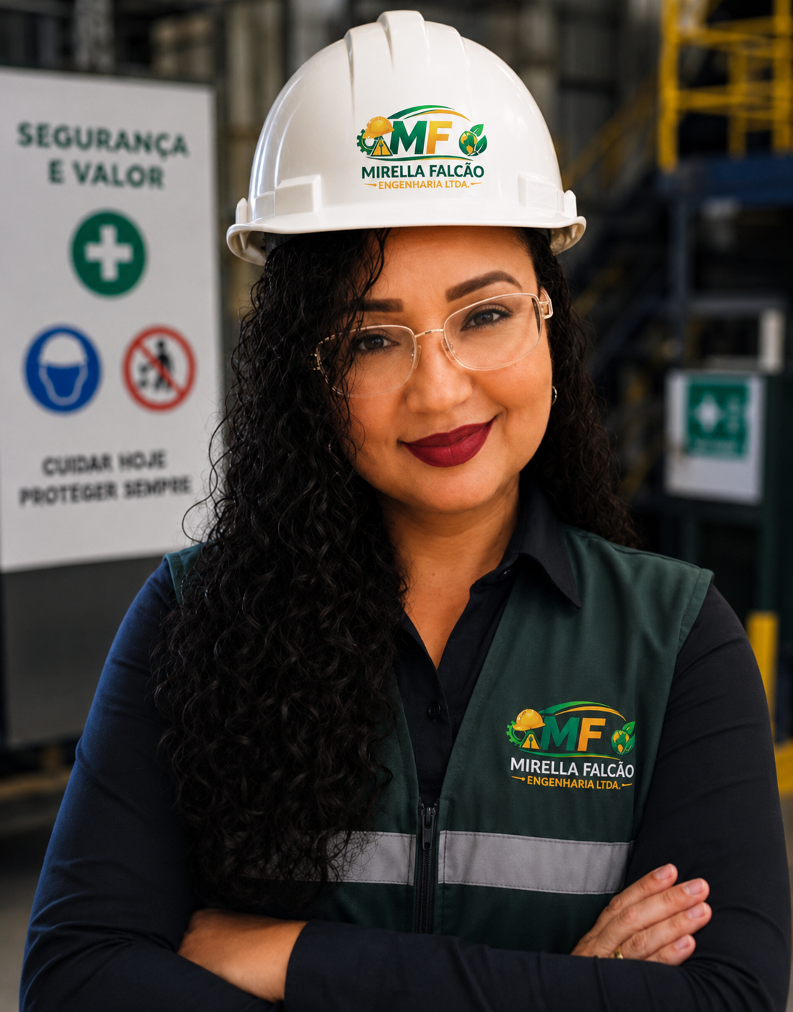 Mirella Falcão, engenheira ambiental e engenheira de segurança do trabalho